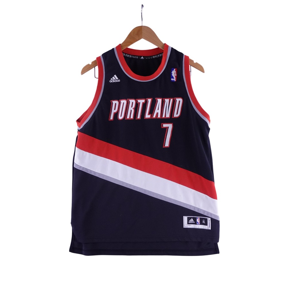 Adidas Kids XL Portland Trail Blazers Brandon Roy 7 NBA Jersey Black Red